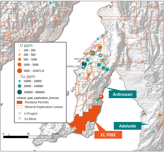 Paralana EL 7082 - Pirie Basin Uranium Exploration Lease